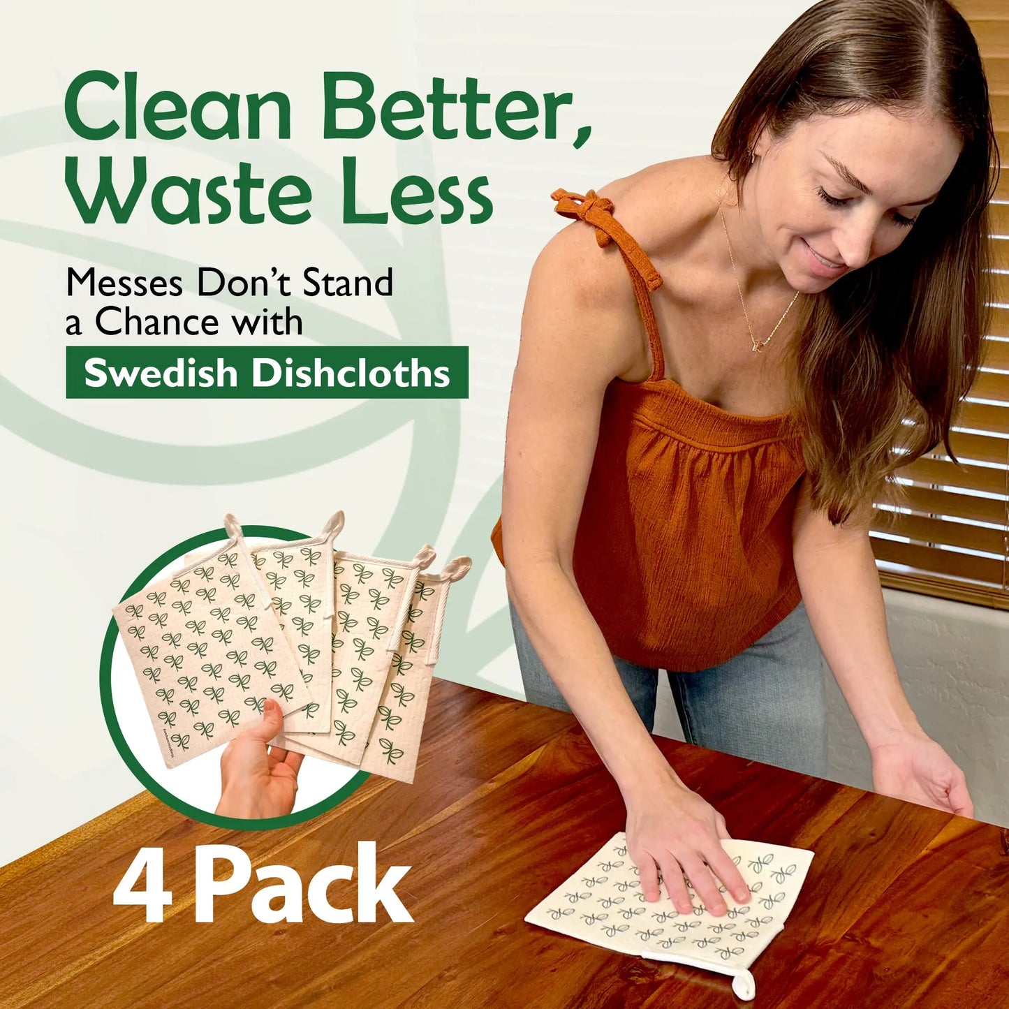 using Swedish dishcloths