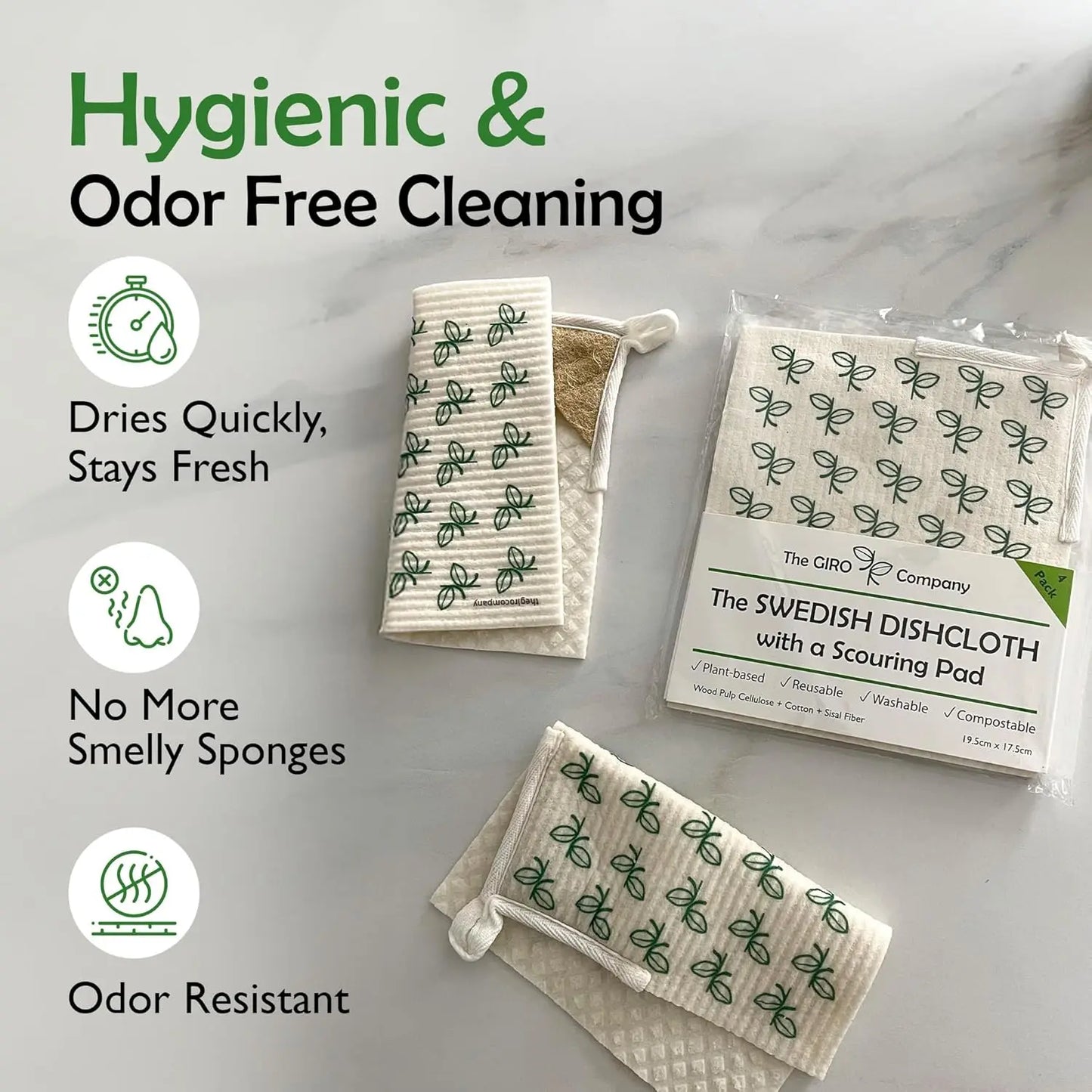 Swedish dishcloths that doesn't smell